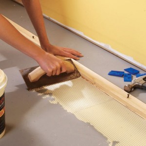 glue together hardwood floor